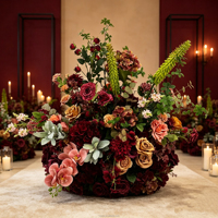 Boule de fleurs artificielle en soie, rose ivoire avec feuilles vertes, faite à la main, 50 cm 60 cm, pour centre de table, événements et décoration de mariage