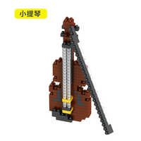 Low Price ABS Piano Guitar Building Blocks Intelligent Assembly Musical Instrument Figurine Gift