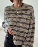 Le fabricant offre des pulls en tricot surdimensionnés pour filles 100% coton pour l'automne et l'hiver grandes tailles