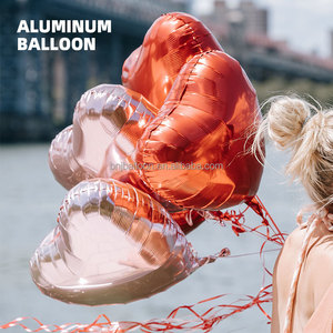 Grand ballon en forme de cœur conjoint Je t'aime Ballon à hélium Fête de la Saint-Valentin Décoration de mariage Fournitures Ballon en feuille personnalisé - Product Image 3