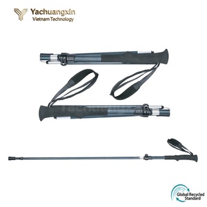 ไม้เท้าพับได้ YCX YCX-9.5 แบบยืดหดได้ 3 ท่อน ทำจากคาร์บอนไฟเบอร์ น้ำหนักเบา ปรับระดับได้ พร้อมด้ามจับยาง ล็อคเร็ว - Product Image 3