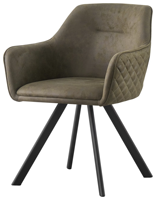 Nouveau design bras populaire meubles de maison de luxe moderne chaise de salle à manger en velours nordique