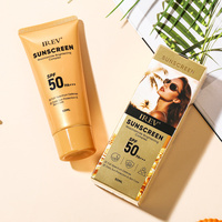 Protector Solar de Marca Privada OEM SPF50 PA+++ Crema Iluminadora con Niacinamida 50ML Espectro Completo Repara la Barrera Cutánea Protección Diaria