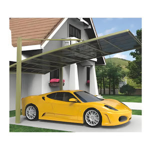 Venta directa de fábrica Toldos de garajes de policarbonato de aleación de aluminio a prueba de viento e impermeable para almacenamiento de automóviles al aire libre - Product Image 4