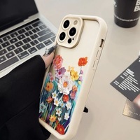 Coque de téléphone INS Flowers pour iPhone 16 15 17 18 Pro Max 14 13 12 11 XS XR, couleur bonbon, givrée, accessoires mobiles, coque arrière