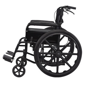 Fauteuil roulant manuel pliable léger et portable avec frein en U pour personnes âgées et handicapées, aide à la mobilité - Product Image 5