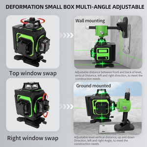 Công nghiệp 16-Line ROTARY laser cấp tự san lấp mặt bằng 360 độ ngang và dọc nivel laser với màu xanh lá cây laser màu - Product Image 5