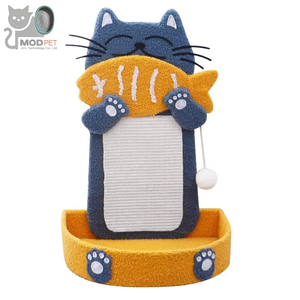 Rascador <span class=keywords><strong>para</strong></span> <span class=keywords><strong>Gatos</strong></span> Grande con Diseño <span class=keywords><strong>de</strong></span> Dibujos Animados, Resistente al Desgaste, <span class=keywords><strong>de</strong></span> Sisal que No Desprende Pelos, Casa <span class=keywords><strong>para</strong></span> <span class=keywords><strong>Gatos</strong></span> Integrada, Estructura <span class=keywords><strong>para</strong></span> Trepar Vertical - Product Image 1