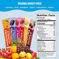 BSTBIO Nutrition sportive personnalisée, mélange sans sucre, poudre d'électrolytes pour l'hydratation, sachets