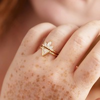 Bijoux personnalisés en argent 925 de créateur Bague de mariage en or avec diamants zircon taille marquise et pétale