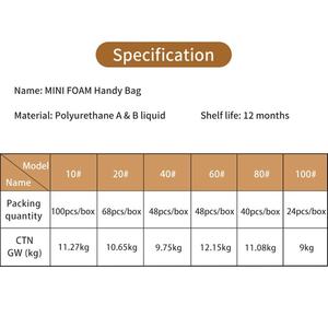 Nhà Máy Trực Tiếp Ngay Lập Tức Nhanh Chóng Gói PU Tạo Bọt Túi Cho Bao Bì Mỏng Manh - Product Image 2