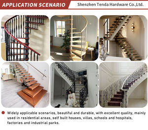 Diseño de Escaleras de Caracol Metálicas en Color Verde para Residencia - Product Image 4