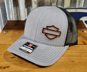 Custom 3D Puff Embroidery Logo Snapback Cap Gorras Leather Patch Richardson 112 Purple Trucker <b>Hats</b> - Product Image 1