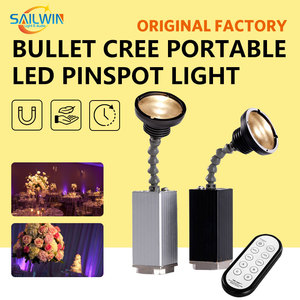 Đèn Sân Khấu <span class=keywords><strong>10W</strong></span> Đèn <span class=keywords><strong>LED</strong></span> Pinspot Hoạt Động Bằng Pin Cho Câu Lạc Bộ Tiệc Cưới Với Đèn Chiếu Sáng Từ Tính - Product Image 4
