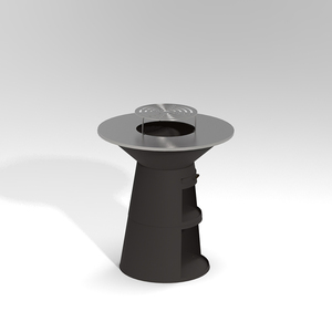 Grande plaque de cuisson extérieure pour barbecue au bois en acier au carbone, pour braser et griller - Product Image 4