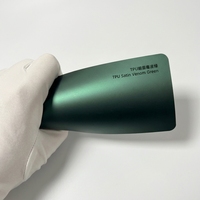 Film de protection de peinture automobile en TPU PPF couleur vert venin satiné, film protecteur anti-rayures