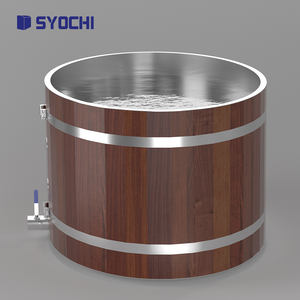 Syochi acciaio e cedro di legno impermeabile vasca idromassaggio fredda per bagno di ghiaccio refrigeratore - Product Image 5