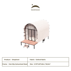 New Design Morden Outdoor Luxury Glamping Hotel <b>Tent</b> on Wheels Glamping <b>Tent</b> Camping Wagon <b>Tent</b> Shepherd Glamping Wagon <b>Tent</b> She - Product Image 5