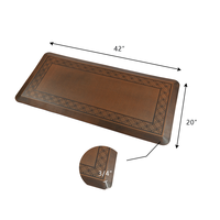 Tapis de sol PU pour bureau et cuisine, personnalisé, pratique, anti-poussière, anti-éclaboussures, antidérapant, anti-fatigue, rembourré, adapté aux animaux domestiques
