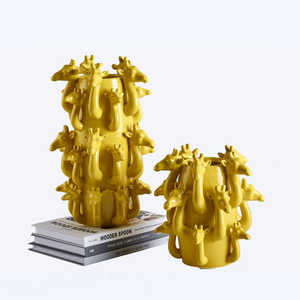 Décoration de bureau artisanale Décoration contemporaine en forme d'animal <span class=keywords><strong>Vase</strong></span> en céramique pour herbe de la <span class=keywords><strong>pampa</strong></span> et décoration de salon Hôtel Mariage - Product Image 6