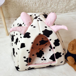Suministros para mascotas Camas Vaca Impreso Tienda de campaña para perros Casa Invierno Algodón Camas para perros - Product Image 1