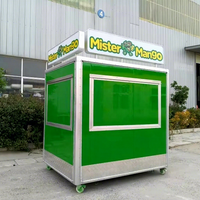 Kiosque de restauration électrique standard USA pour extérieur, centre commercial, rue, service de tacos, burgers, glaces, mini-kiosque de cuisine, frites