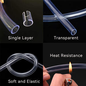 Tuyau flexible en <span class=keywords><strong>PVC</strong></span> transparent pour système d'eau, sans renfort, tube en vinyle transparent - Product Image 2