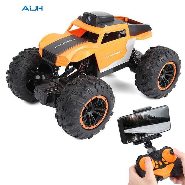 AiJH Electric Rc Car Wifi FPV HD Camera Carro De Control Remoto Drift Climbing RC Car With Camera Toys
