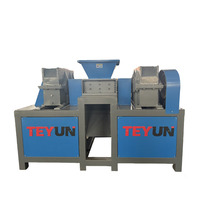 Broyeur TEYUN de haute qualité 15 kW avec lames en acier allié, pompe à engrenages pour pneus usagés, canettes en aluminium, bois - Garantie 1 an