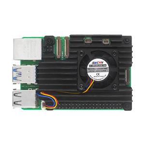 Raspberry <span class=keywords><strong>Pi</strong></span> 5アルミ合金ケースシェルヒートシンク付き放熱冷却ファンPi5用熱伝導テープ - Product Image 3