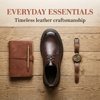 Chaussures en cuir pour hommes, sur mesure, avec logo OEM, en cuir véritable brun foncé, lacées, à semelle épaisse, pour le bureau et les affaires