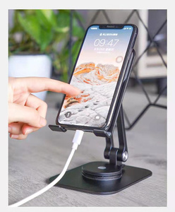 Soporte giratorio <span class=keywords><strong>360</strong></span>° para teléfono, base plegable doble para tabletas, compatible con iPad Pro de 12.9 pulgadas, gran venta. - Product Image 3