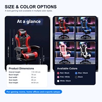 Silla de Oficina de Cuero para Juegos, Grande y Alta, Capacidad de 150 kg, con Soporte Lumbar, Venta al por Mayor, Certificación BIFMA, OEM, ODM