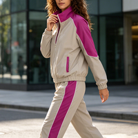 Veste de sport légère à col montant et fermeture éclair intégrale pour femme, idéale pour la course en extérieur, la gym et le fitness