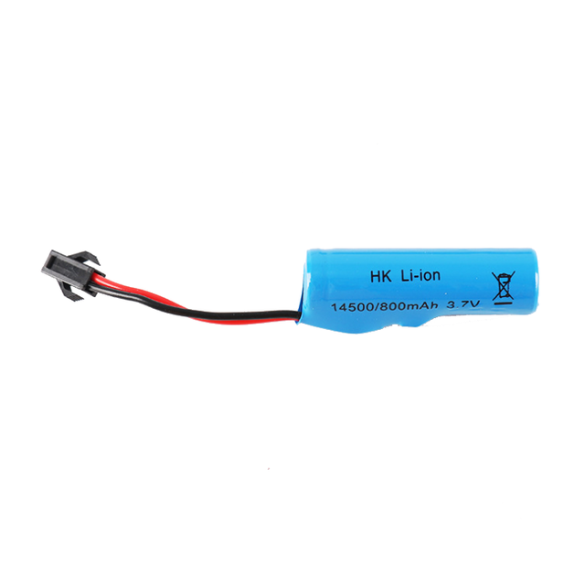 High Capacity 3.7V 14500 RC Cars Rechargeable Lithium Ion Battery Cylindrical with SM Plug Toys Car Battery