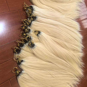 Extensions de cheveux humains 100 % vierges en plumes, tressées au crochet, double trame <span class=keywords><strong>indienne</strong></span>, produit de <span class=keywords><strong>beauté</strong></span> pour femmes, vente chaude en gros - Product Image 4