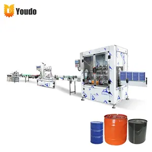 Dây Chuyền Sản Xuất Dầu Tự Động 5-20L Cho Thùng Tròn Thùng Thùng Thùng