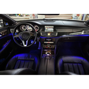 Iluminación Ambiental LED para el Interior del Coche, para Mercedes Benz CLS W218 2012-2017, Tira de Ambiente con Diseño de Reloj de Arena, Accesorios para Tweeter - Product Image 6