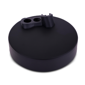 Base de goma con peso de 22,5 cm de diámetro y 1,3 kg para hasta 3 postes de PVC de 25 mm, equipo de entrenamiento - Product Image 2