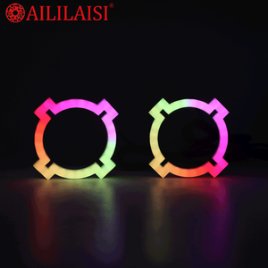 Anillos de Luz LED RGB Universales con Control por Aplicación, Forma de X, Ojos de Ángel de Algodón de Cuatro Esquinas, Coloridos para 6V, Nuevo - Product Image 1