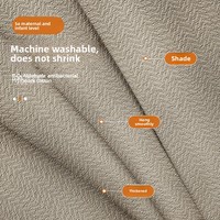 Rideaux occultants épais en polyester-coton anti-formaldéhyde, style moderne et luxueux, pour fenêtres pleine hauteur