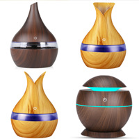 Humidificateur USB Lumineux 5V pour la Maison, Purificateur d'Air à Effet Bois, Diffuseur d'Arômes, Vente en Gros, Capacité Inférieure à 0,5L