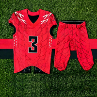 Nouvelle Arrivée 2026 – Uniforme de Football Américain Personnalisé 100% Polyester Respirant à Motif Écossais avec Logo Frontal Séchage Rapide