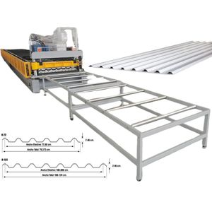 멕시코 Maquina roladora de 라미나 Acanalada Galvanizadas R101 R72 지붕 벽 시트 롤 성형 기계 - Product Image 1