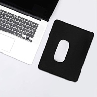 Tapis de souris personnalisé avec impression de design, bords cousus, tissu épais antidérapant en caoutchouc, tapis de souris noir pour le bureau et la maison