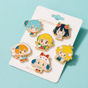 Großhandel weiche harte Emaille Kragen Knopf Souvenir Metall Broschen benutzer definierte Anime Cartoon niedlichen Anstecknadel - Product Image 2