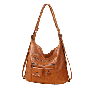 Nouveau sac fourre-tout d'été pour femme en cuir PU souple, grande capacité, style rétro mature, multi-poches, à porter à l'épaule - Product Image 1