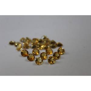 Piedra Preciosa Natural de Citrino de 5 mm y 0.436 Ct, Color Dorado, Corte Brillante Redondo, para Joyería - Product Image 2