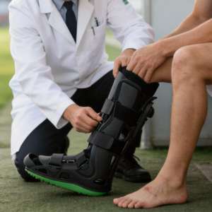 Noodgevallen immobilisatie rocker bottom achillespees boot enkelbrace voor verstuiking, fractuur, na operatie, loophulp - Product Image 1