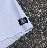 T-shirt surdimensionné personnalisé pour homme avec imprimé billet de banque, en coton épais, ourlet brut, style streetwear hip-hop, OEM ODM